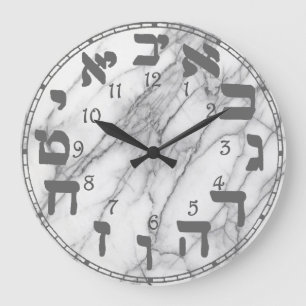 Grande Horloge Ronde Hebrew Numbers