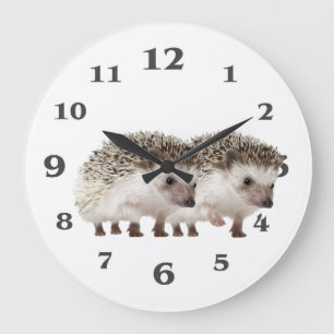 Grande Horloge Ronde Hedgehog Image for Acrylic Wall Clock