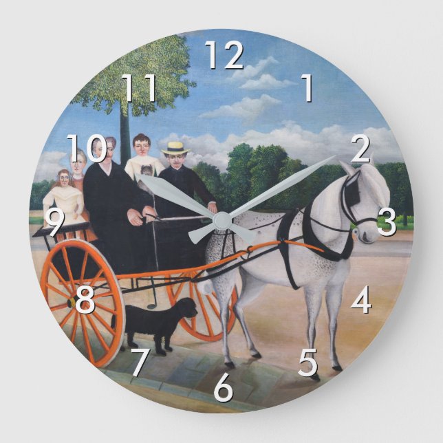 Grande Horloge Ronde Henri Rousseau - La Carriole du pere Junier (Recto)