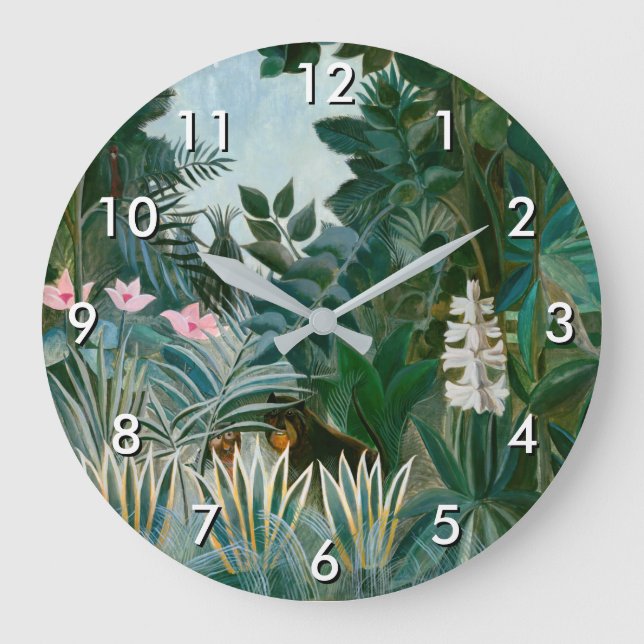 Grande Horloge Ronde Henri Rousseau - La jungle équatoriale (Recto)