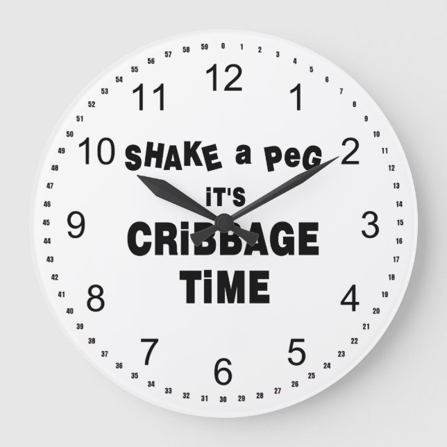 Grande Horloge Ronde Heure de Cribbage (Recto)