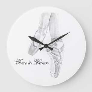 Grande Horloge Ronde Heure de danser l'horloge murale de ballet