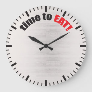 Grande Horloge Ronde Heure de manger ! Entassement en vrac Bodybuilding