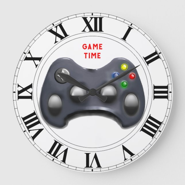Grande Horloge Ronde Heure du jeu vidéo (Recto)