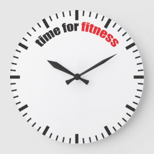 Grande Horloge Ronde Heure pour la forme physique - motivation de