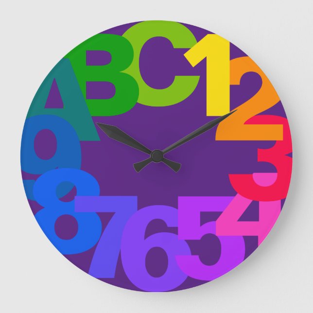 Grande Horloge Ronde Hexadecimal chromatique 12 heures (Recto)