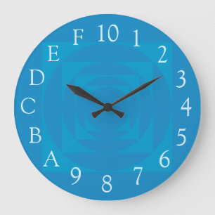 Grande Horloge Ronde Hexadecimal Geek clock II