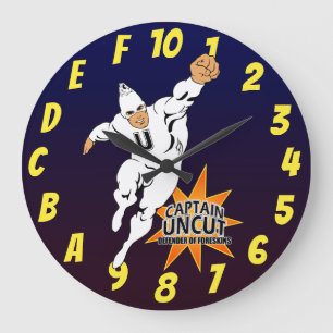 Grande Horloge Ronde Hexadecimal Superhero Geek