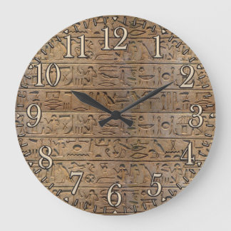 Grande Horloge Ronde Hiéroglyphe Clock