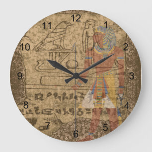 Grande Horloge Ronde Hiéroglyphe égyptien