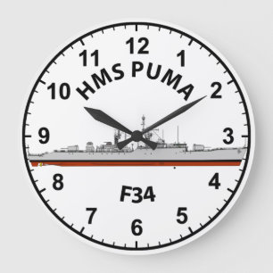 GRANDE HORLOGE RONDE HMS PUMA 41 F34 LARGE CLOCK