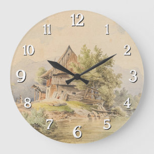 Grande Horloge Ronde Holzhütte am See - Carl Lafite