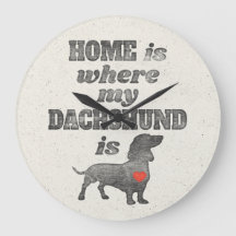 Home is Where my Dachshund Woodblock Printing
