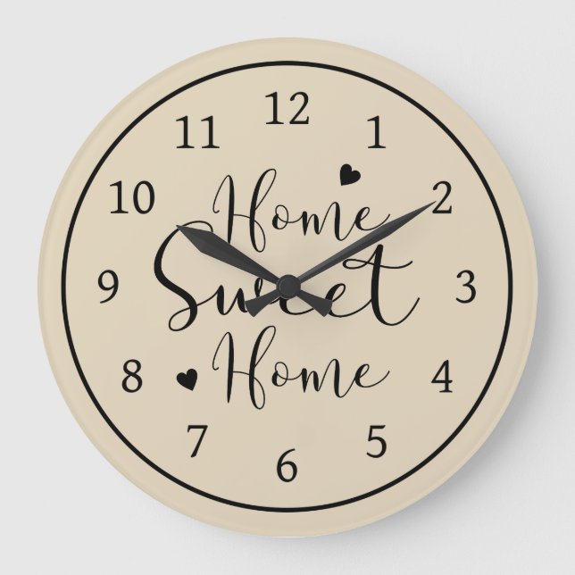 Grande Horloge Ronde Home Sweet Home (Recto)