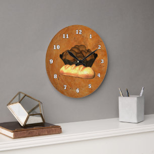Grande Horloge Ronde Homemade Bread Kitchen wall clock