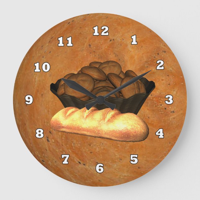 Grande Horloge Ronde Homemade Bread Kitchen wall clock (Recto)
