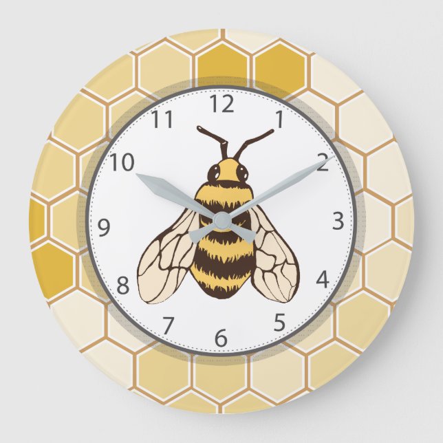 Grande Horloge Ronde Honeycomb Bumblebee (Recto)