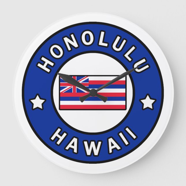 Grande Horloge Ronde Honolulu Hawaii (Recto)
