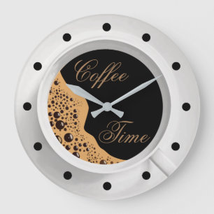Grande Horloge Ronde Horaires tendance du mur du café de cuisine