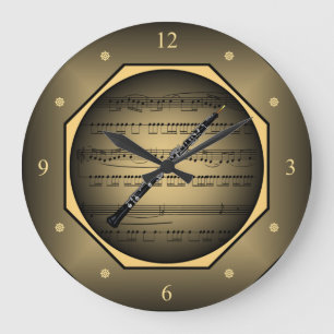 Grande Horloge Ronde Horloge-Tagon ~ Oboe ~ Partition ~ Unique ~
