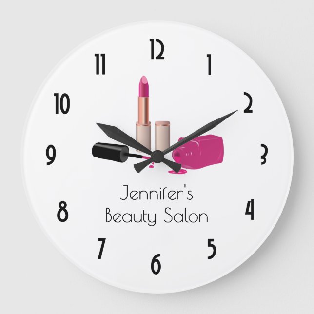Grande Horloge Ronde Hot Pink Glam Lipstick & Nail Polish Stylish (Recto)