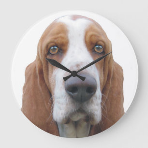 Grande Horloge Ronde Houndie Basset Hound