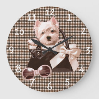 Grande Horloge Ronde Houndstooth