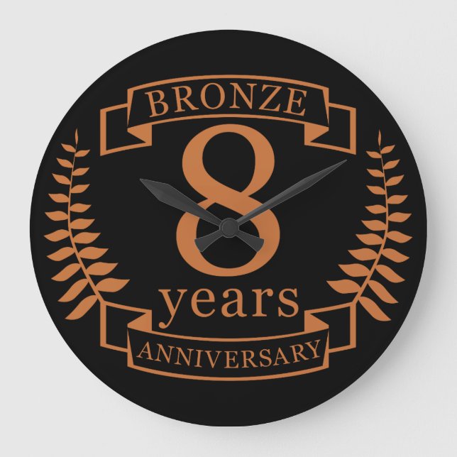 Grande Horloge Ronde Huitième mariage anniversaire de bronze 8 ans (Recto)
