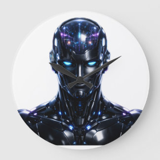 Grande Horloge Ronde humanoid AI robot Reloj