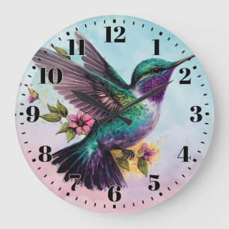Grande Horloge Ronde Hummingbird