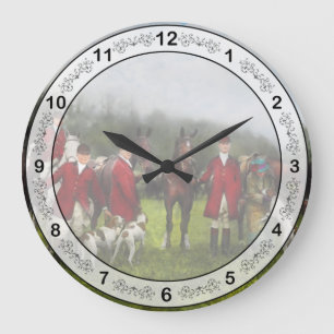 Grande Horloge Ronde Hunter - The fox hunt - Tally-ho 1924