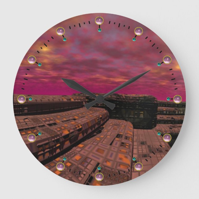 Grande Horloge Ronde HYPERION WORLD Science Fiction, Sci-Fi (Recto)