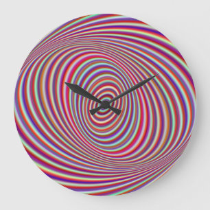 Grande Horloge Ronde Hypnose néon