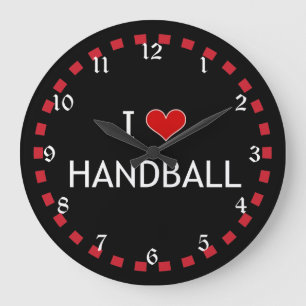 Grande Horloge Ronde I Love Handball