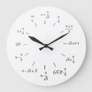 Grande Horloge Ronde I maths de coeur
