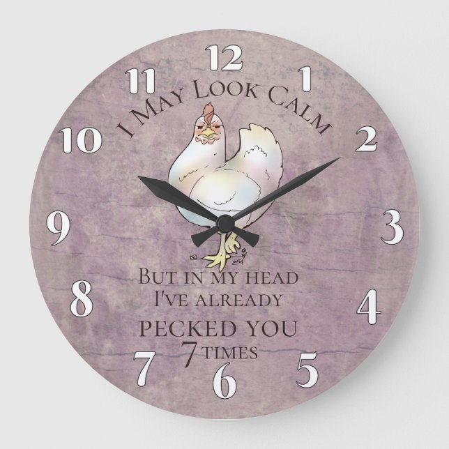 Grande Horloge Ronde "I May Look Calm" (Recto)