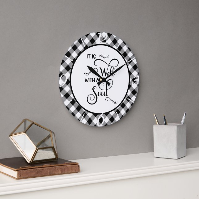 Grande Horloge Ronde Il est bien (Bureau)