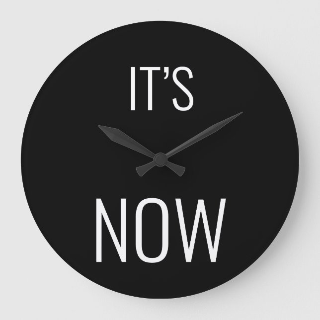 Grande Horloge Ronde Il est maintenant temps (Recto)