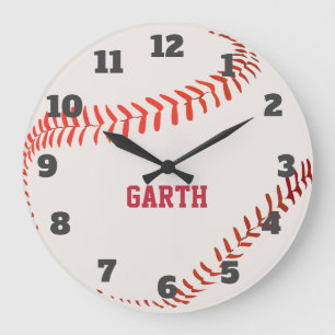 Grande Horloge Ronde Il Est Temps De Baseball