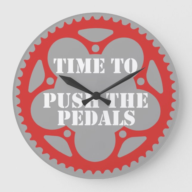 Grande Horloge Ronde Il est temps de pousser les pédales (Recto)