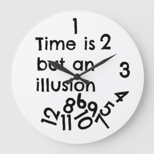 Grande Horloge Ronde Illusion de horodateur