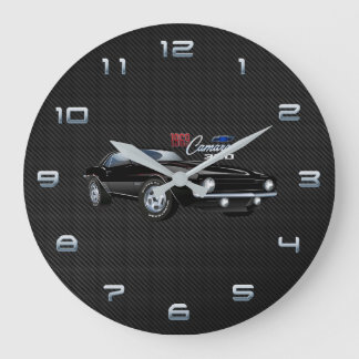 Grande Horloge Ronde Illustration Camaro 1969