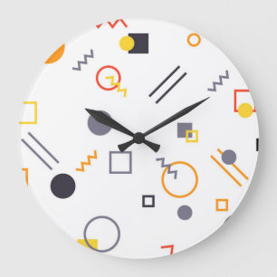 Grande Horloge Ronde Illustration cool, unique, tendance, abstraite urb