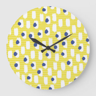 Grande Horloge Ronde Illustration vintage de l'impact de brosse