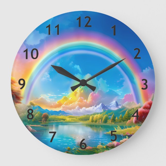 Grande Horloge Ronde Imaginaire arc-en-ciel (Recto)