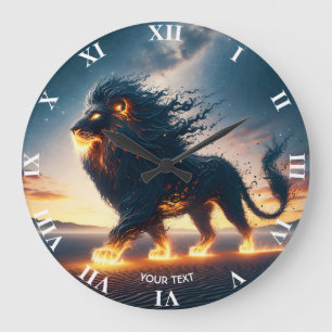 Grande Horloge Ronde Imaginaire feu doux du désert du Lion