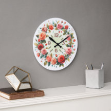 Impression d'art Couronne de roses aquarelle