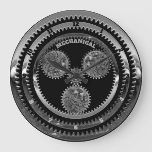 Grande Horloge Ronde Impression mécanique multi-gear