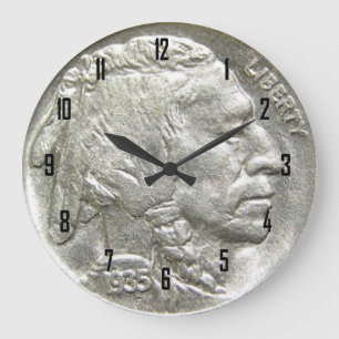 GRANDE HORLOGE RONDE INDIAN HEAD NICKEL