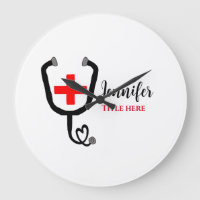 Infirmière médecin rouge plus stéthoscope ajouter